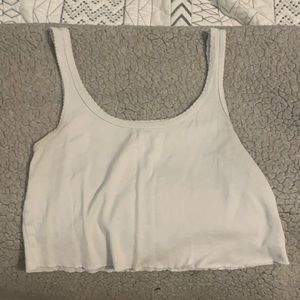 wild fable white cropped tank